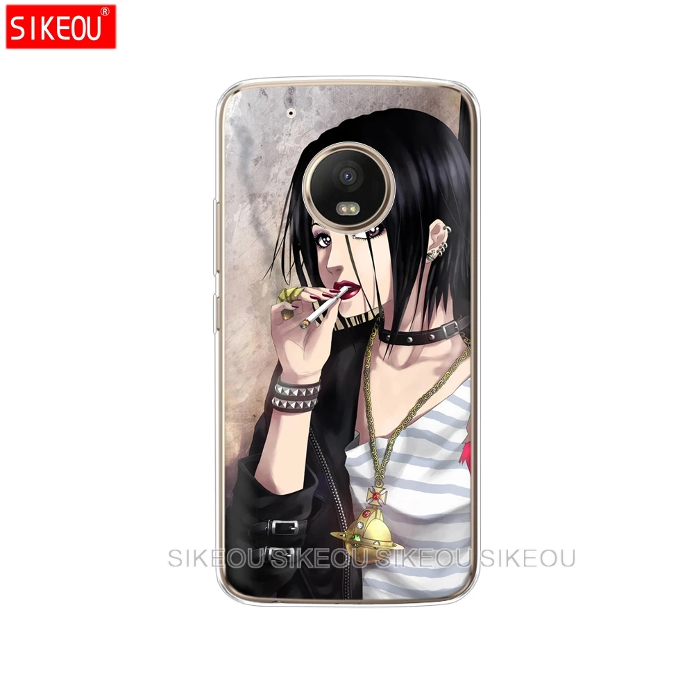 Силиконовый чехол для телефона Motorola Moto G6 G5 G5S Z2 Z3 PLAY PLUS X4 E4 E5 C anime nana cool girl|Бамперы| |