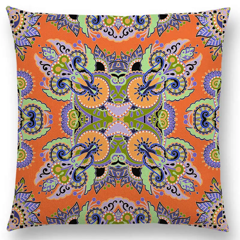 Искусственная Подушка с цветочным узором в восточном стиле|throw pillows|sofa throw pillowshome
