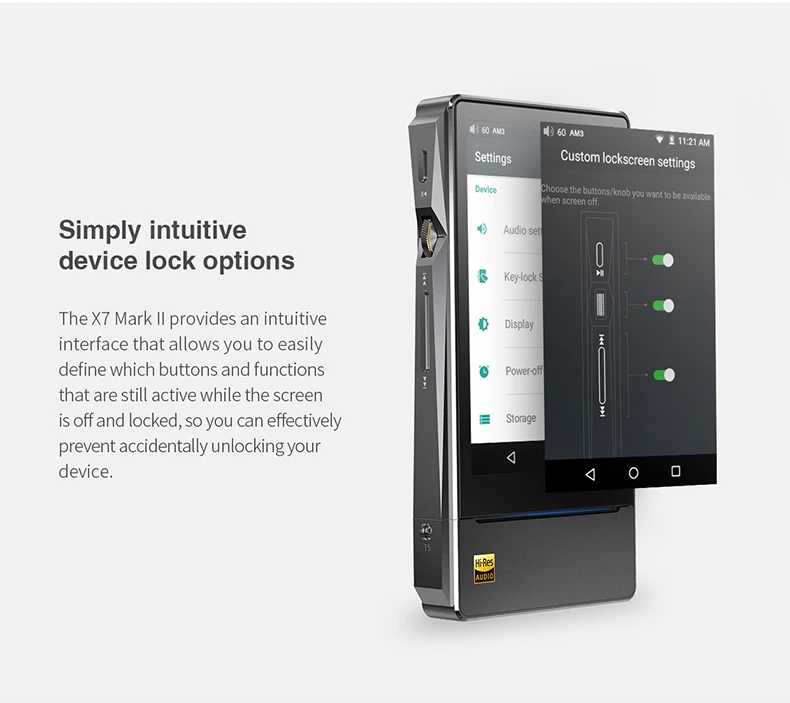 FiiO X7II with Balacned Module AM3A Android-based WIFI Bluetooth 4.1 APTX Lossless DSD Portable Music Player
