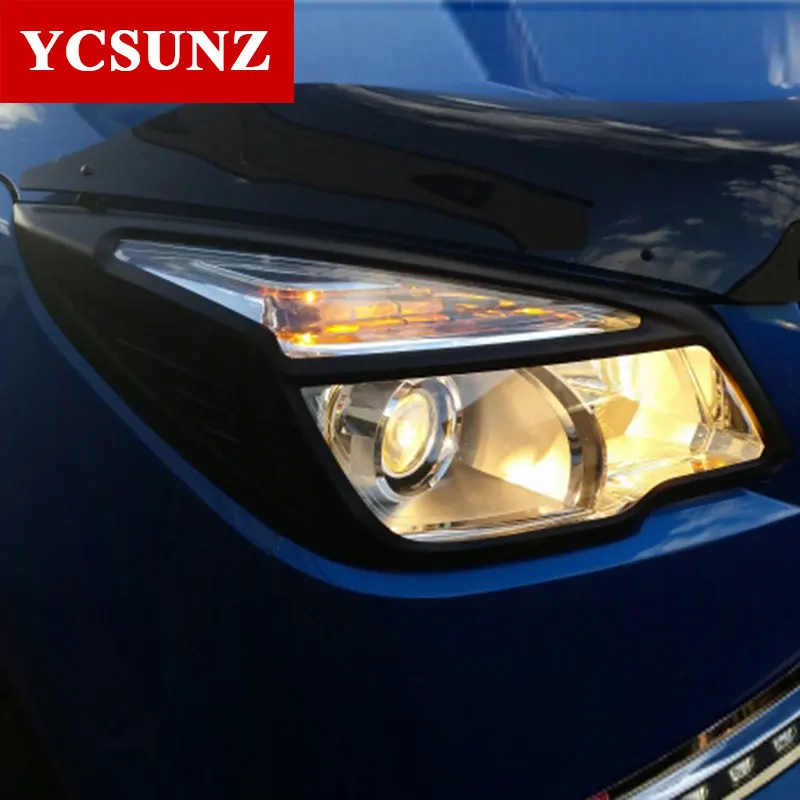

ABS Black Headlights Cover For Chevrolet Colorado Holden Chevy Colorado 2012-2015