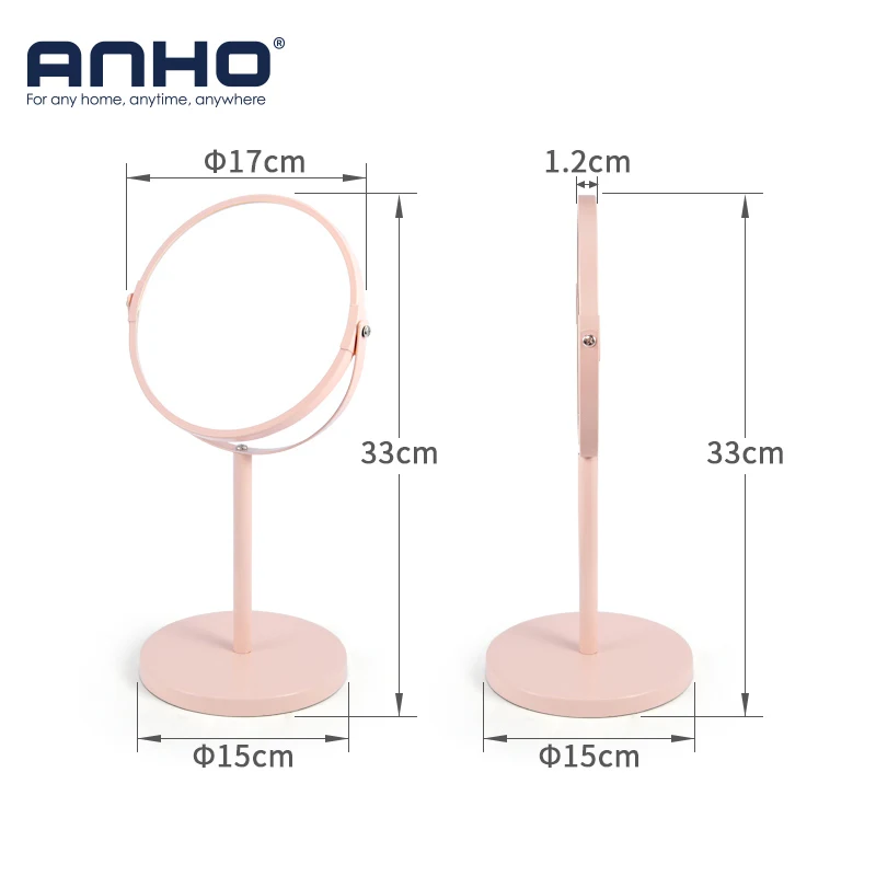 Зеркало ANHO с двойным циферблатом 1X/3x искусственное увеличение 6 7 дюйма
