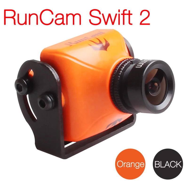 

RunCam Swift 2 1/3 CCD 600TVL PAL Micro Camera IR Blocked FOV 130/150/165 Degree 2.5mm/2.3mm/2.1mm w/ OSD MIC