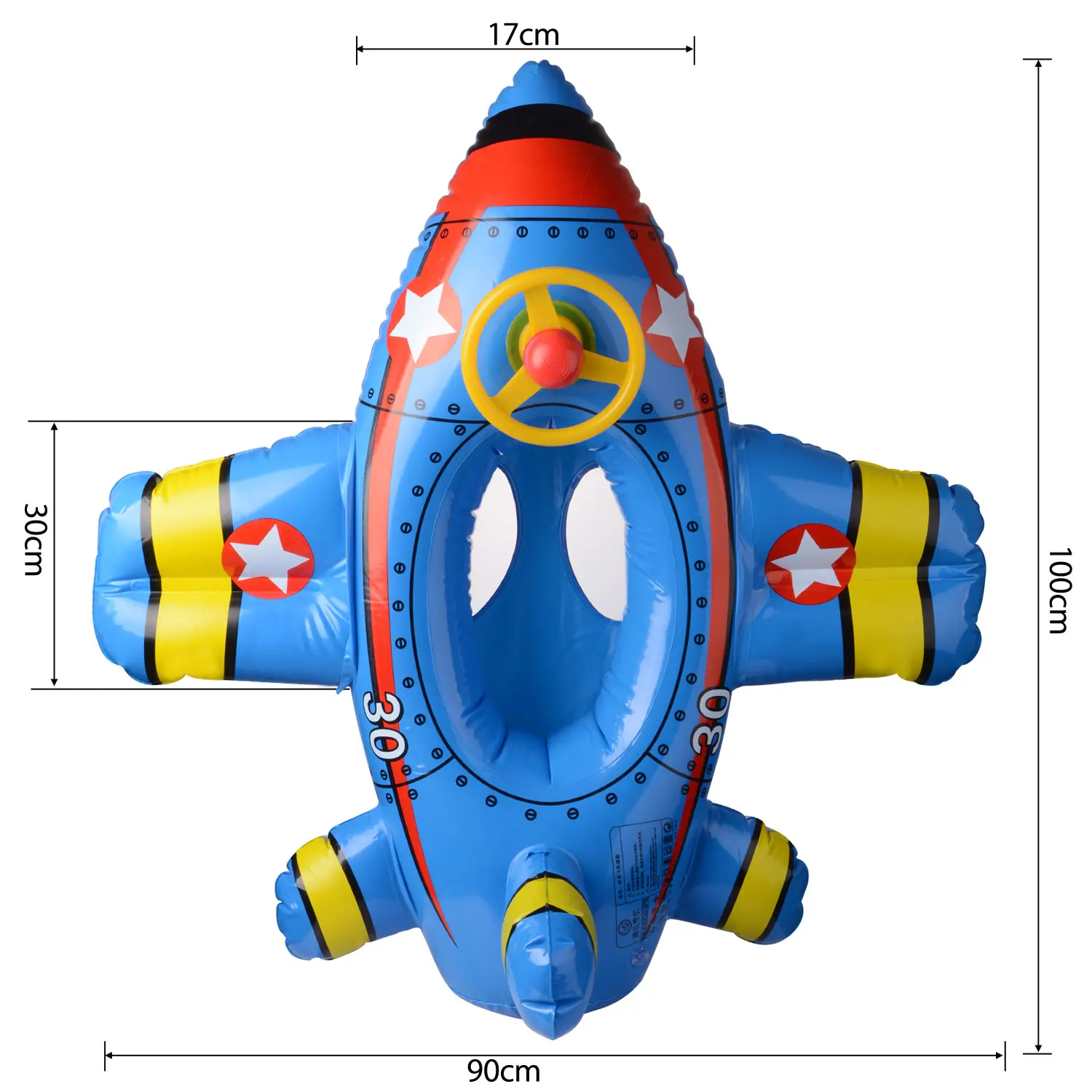 Airplane Shape Swimming Floating Boat Swim Pool Inflatable Float Chair