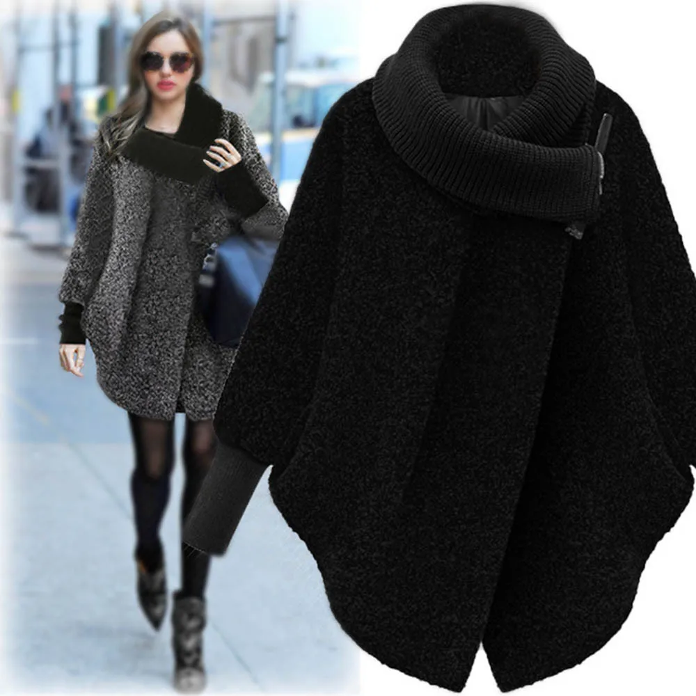 Женское свободное теплое зимнее пальто, модное женское Шерстяное Пальто с длинным рукавом, шерстяное пальто, chaqueta mujer