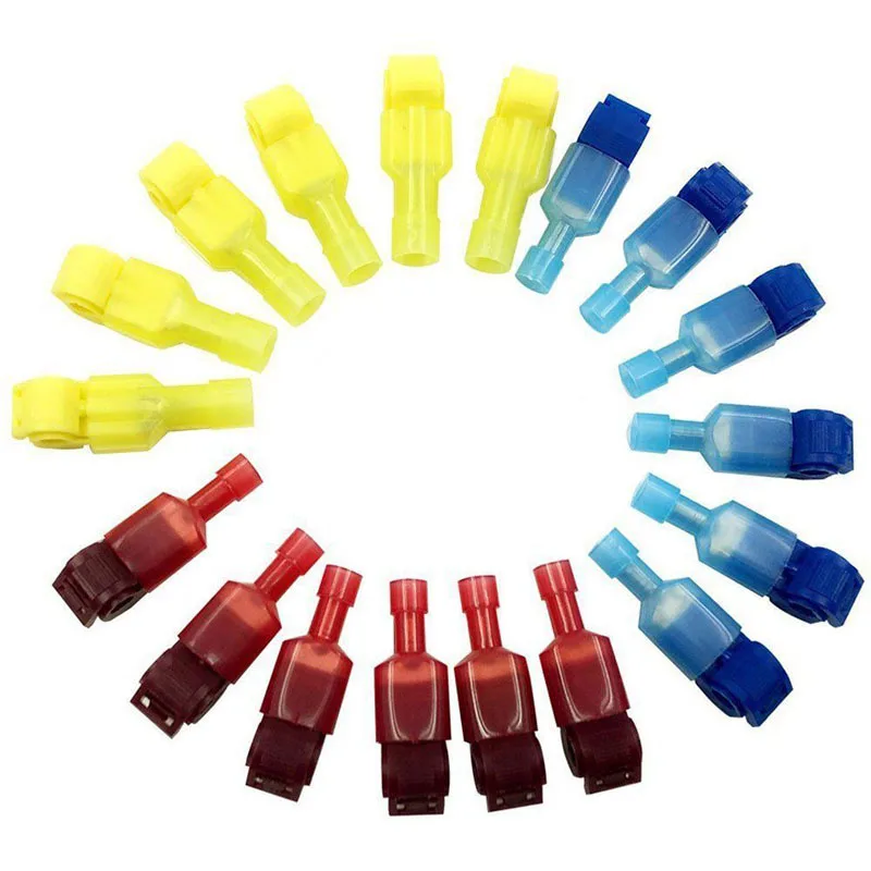 

60 Pcs/Lot Self-Stripping Electrical T-Tap Wire Spade Connector Set Wire Terminals Crimp Assortment Kits -- JD9 WWO66