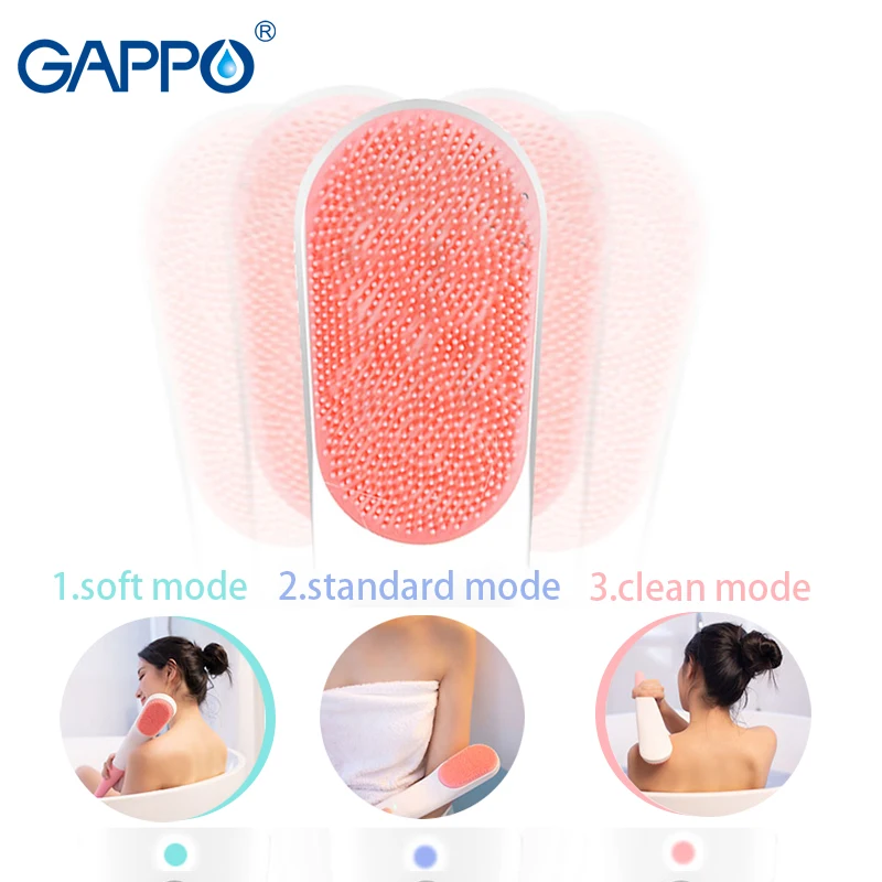 Электрическая ручная щетка для душа GAPPO 3 режима Массажная очистки ванной IPX7