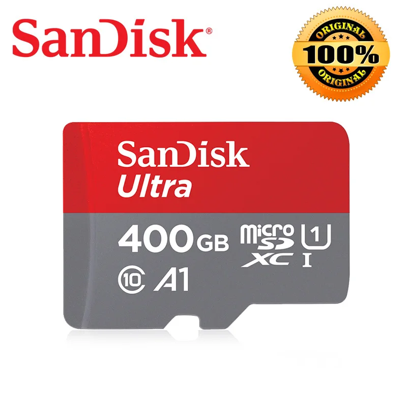 Двойной Флеш-накопитель SanDisk Micro SD карты памяти класса 10, которая была карты SDHC-SDXC 16 Гб оперативной памяти, 32 Гб встроенной памяти, 64 ГБ 128 200 256 400GB MicroSD(макс. до 98 м/с TF карты хорошего - Емкость: 100M-400GB