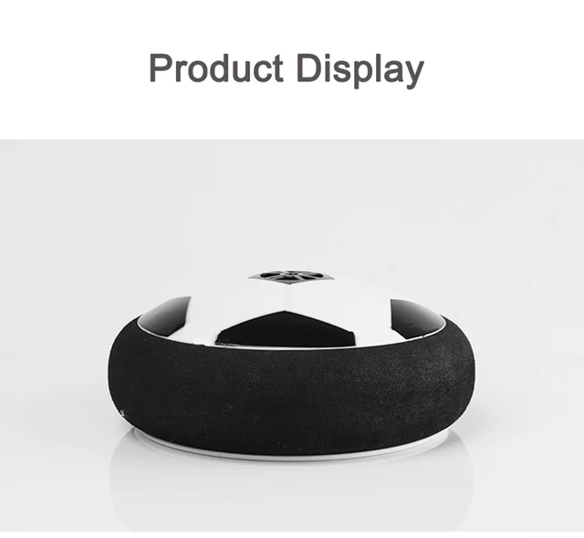 New 1Pcs Funny LED Light Flashing Arrival Air Power Soccer Ball Disc Indoor Football Toy Multi-surface Hovering And Gliding Toy