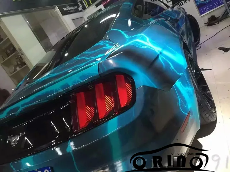 Flag Lightning Car Wrap Film-3