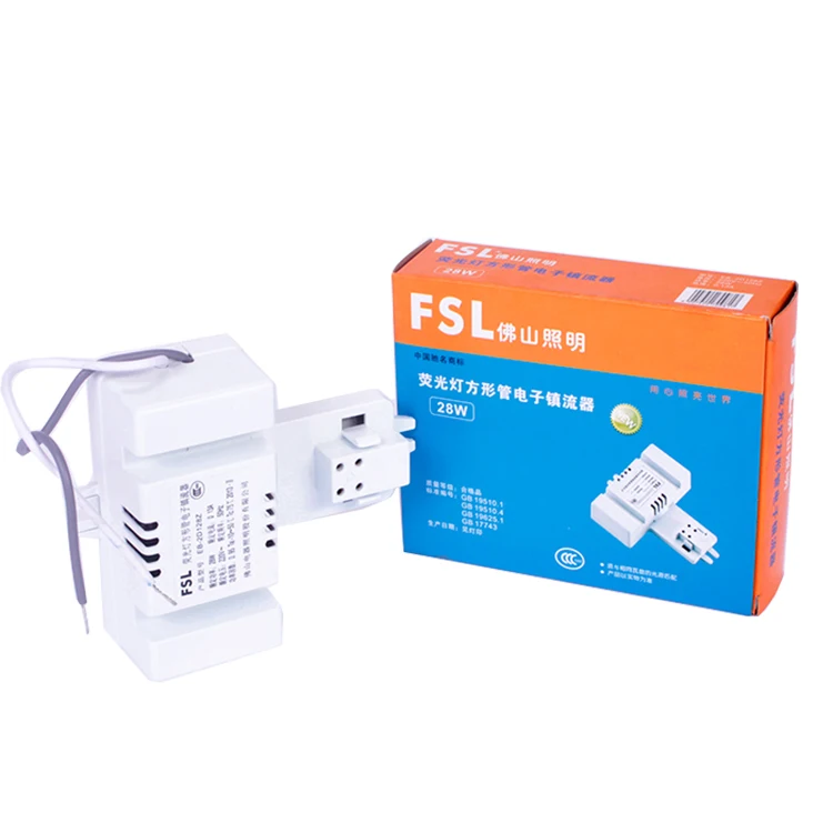 

FSL CFL Fluorescent Ballasts for 2-shape Ceiling butterfly tube 2D tube square tube electronic ballast 28W