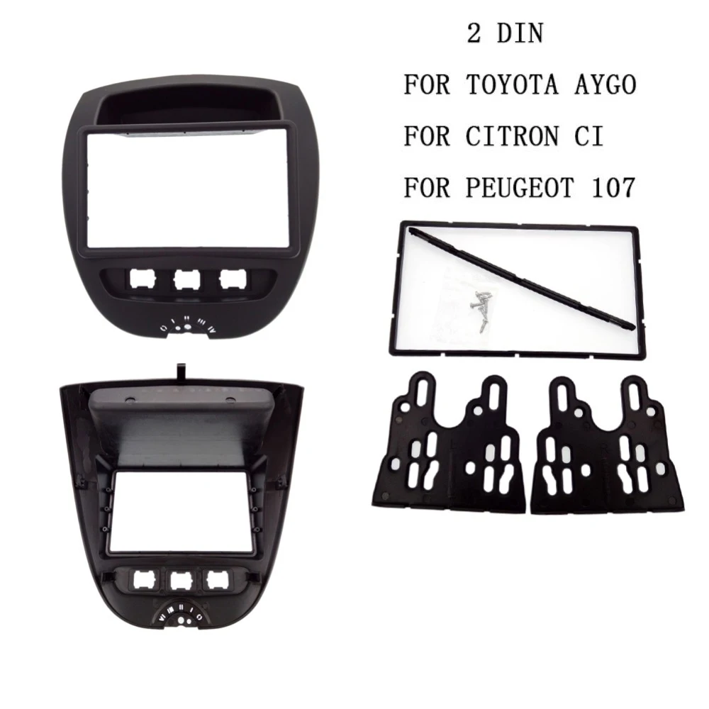 2 Din font b Car b font DVD fascia fit for Toyota Aygo Citroen C1 Peugeo