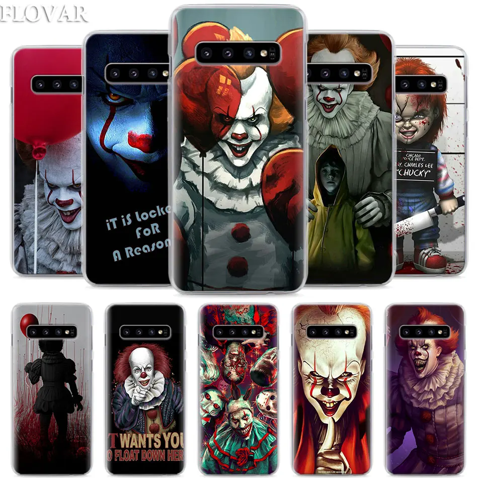 

Pennywise The Clown Horror Phone Case for Samsung Galaxy S10e S10 Plus S7 S8 S9 Plus Note 8 9 M10 M20 M30 Hard Case Coque