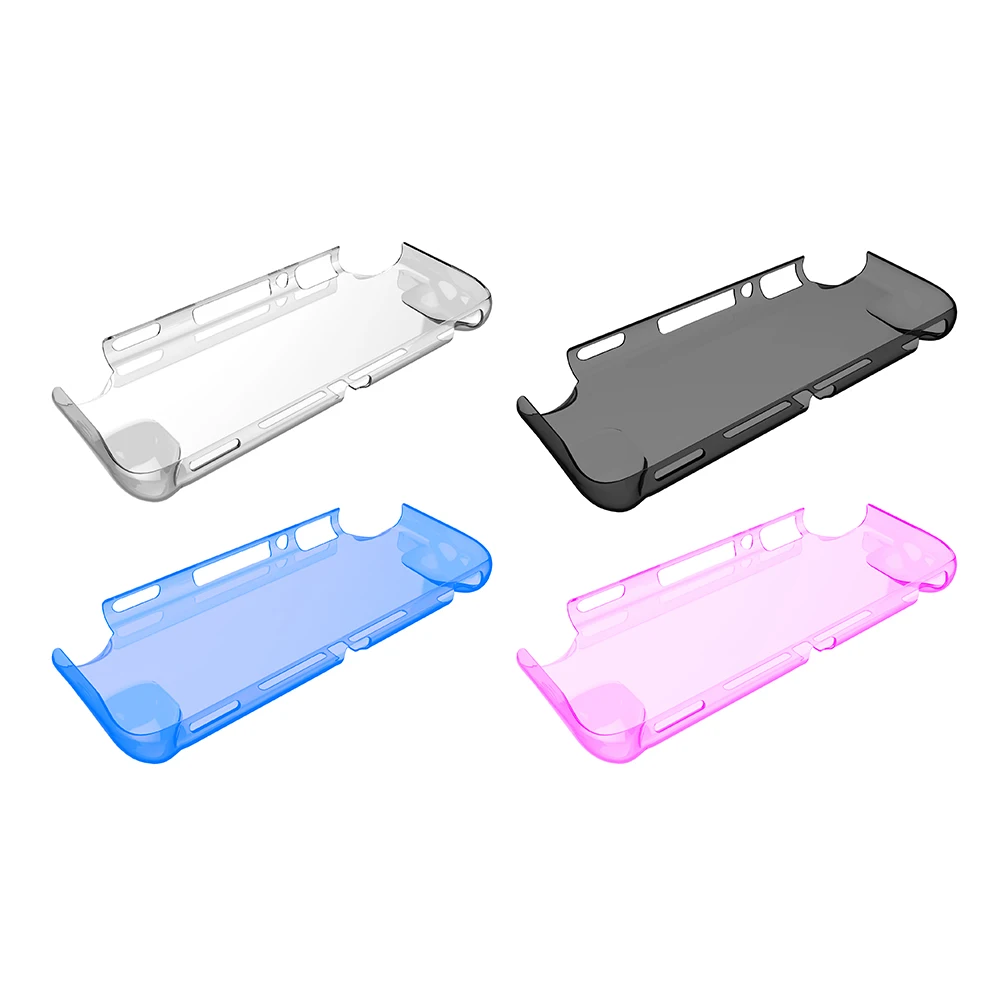 For Nintendo Switch Lite Crystal PC Transparent Case For nintend switch mini Protection Cover shell with Tempered glass