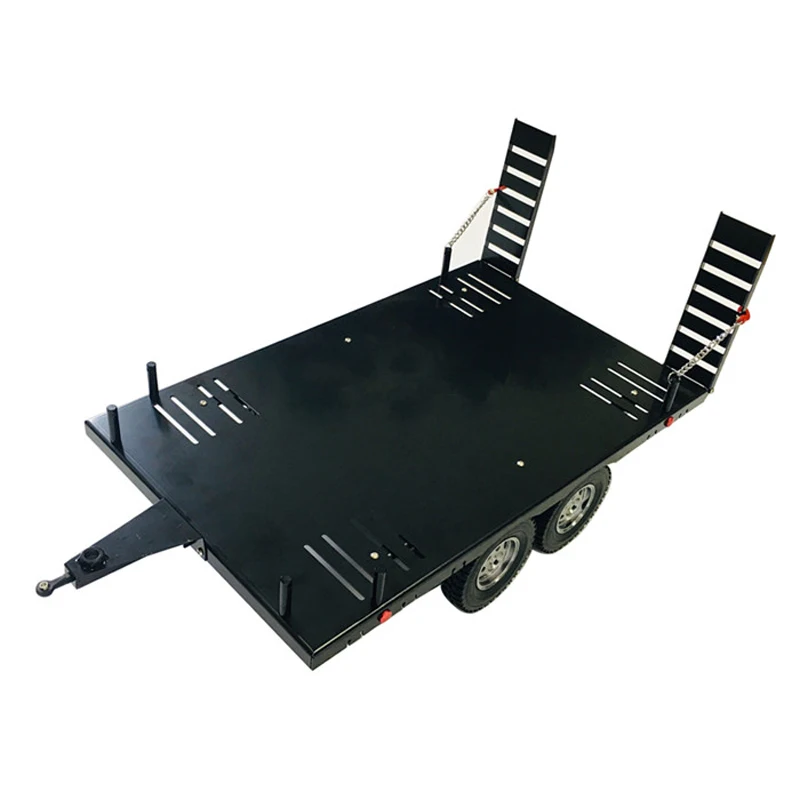 

1set 1/10 RC Model Crawler Cars Aluminum Alloy Trailer Heavy Duty Truck Spare 4WD Carrier 420*250mm Metal