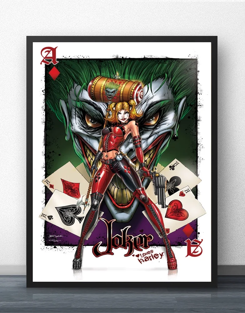 Harley Quinn Joker Suicide Squad Superheroes Movie Wall Art Wall Decor