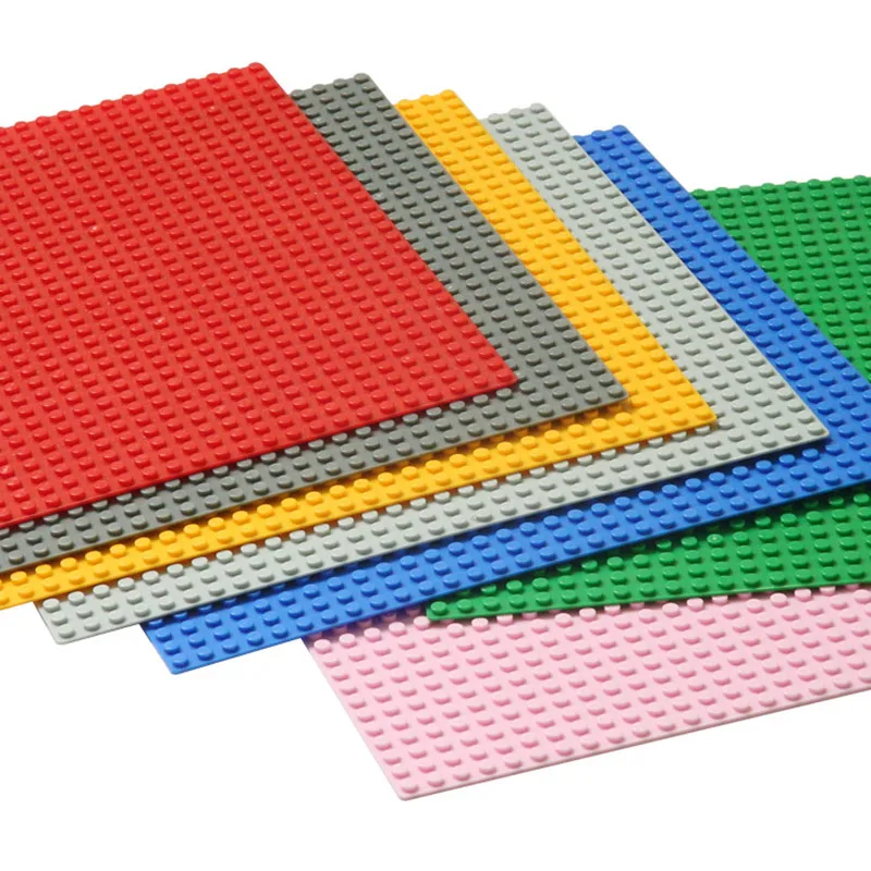 4pcs/lot Colors Small Blocks Base Plate 32*32 Dots 25.5*25.5 cm building blocks DIY Baseplate toys for action figure anime