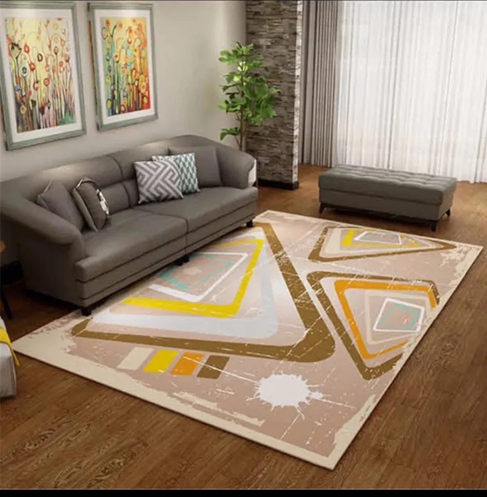 Simple Abstract Fashion Carpets Sofa Lving Room 3d Carpet Coffee Table Mat Bedroom Rectangular