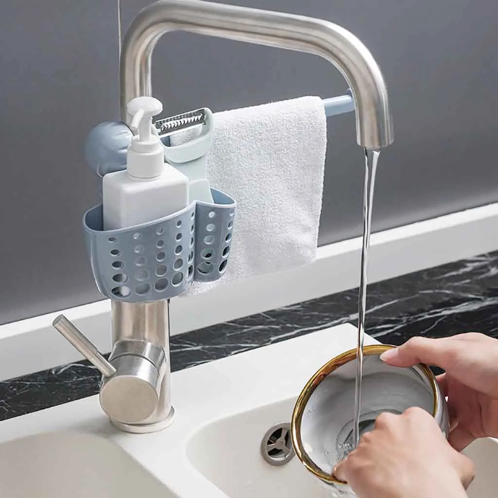 

Kitchen Sink Faucet Sponge Soap Cloth Drain Rack Storage Organizer Holder Shelf best selling 2019 products for home and kitchen