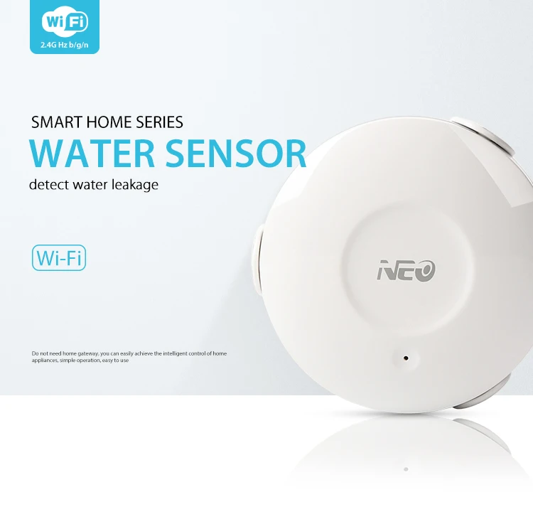 4 шт./лот NEO COOLCAM Smart wifi Датчик потока воды, Wi-Fi и детектор утечки, датчик сигнализации и уведомления приложения