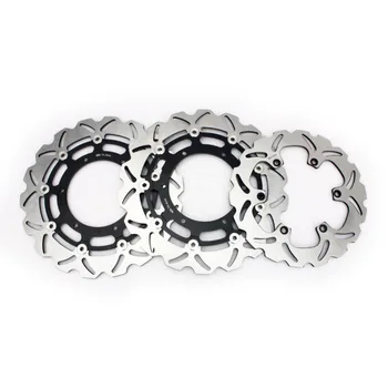 

BIKINGBOY Full Set Wavy Front Rear Brake Disks Discs Rotors For Yamaha MT-01 MT01 1670 05 06 2005 2006