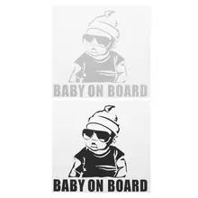 Car Lovely Cartoon Sticker BABY ON BOARD Rear Window Tail Decoration Safe Warning Sign Decal Car Lovely Cartoon Sticker BABY ON BOARD Rear Window Tail Decoration Safe Warning Sign Decal