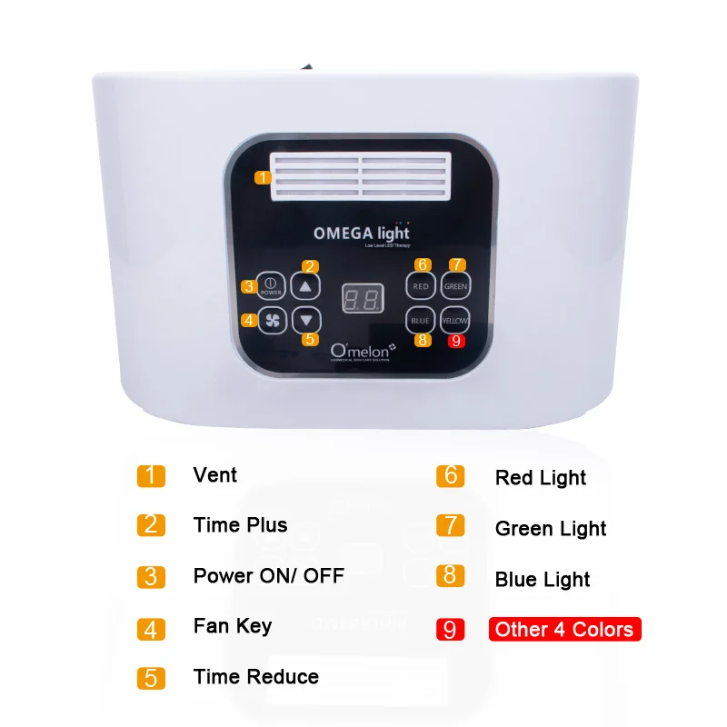  Professional 7 Colors Led Mask Facial Light Therapy Skin Rejuvenation LED face Mask Acne Remover Ma - 4000480669466