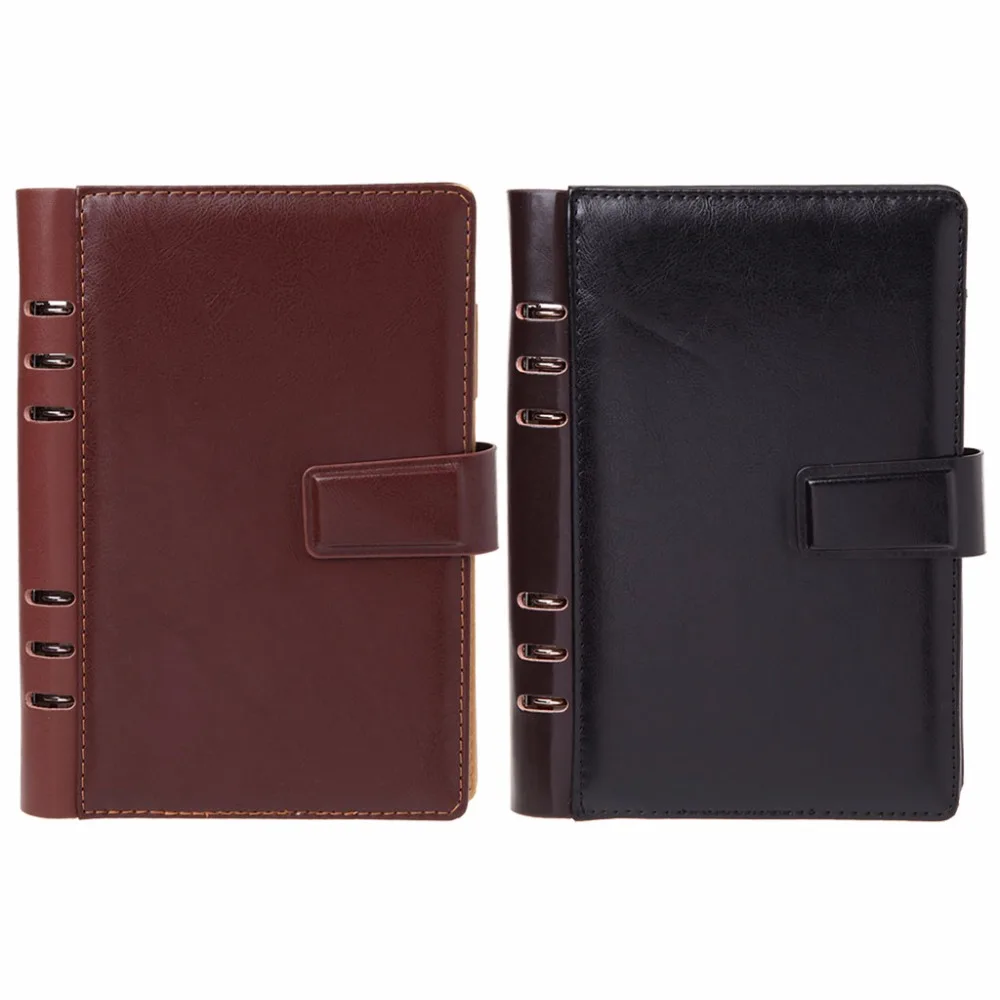 

Vintage Faux Leather Notebook Planner Dividers Spiral Notebook A5 Personal Diary