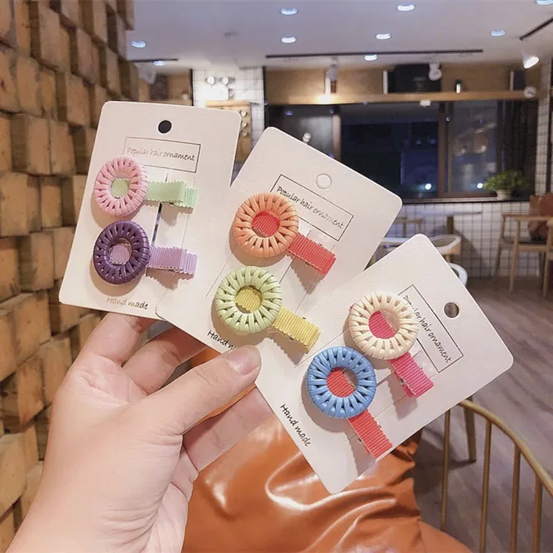 

8-color donut hairpin girl hairpin girl hair accessories headband girl cartoon hairpin