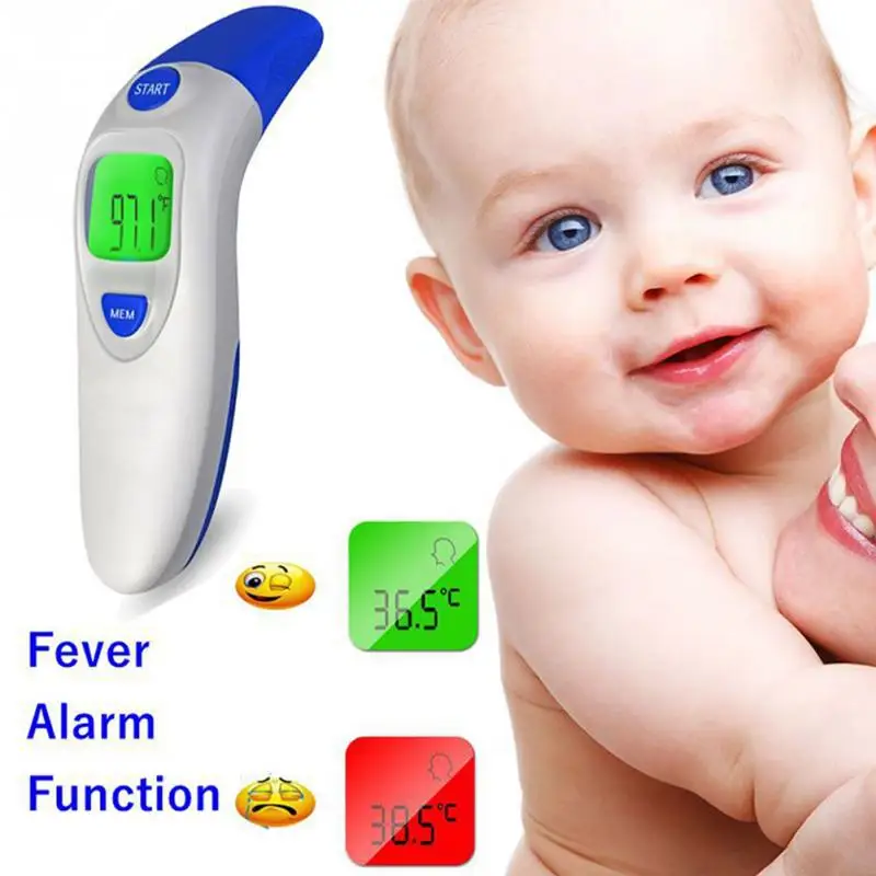 

Baby/Adult Digital Thermometer Infrared Forehead Body Thermometer Gun Muti-fuction Non-contact Temperature Measurement Device