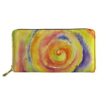 

Noisydesigns Unisex Wallet Purse Coin Purses&Holders Girls Slim Rfid Wallets Paisley Print Ladies Foldable Pochette Money Bag