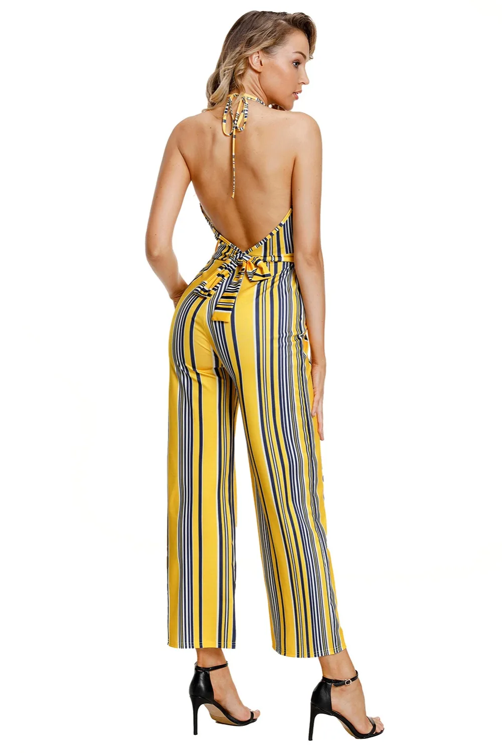 Navy-Yellow-Striped-Deep-V-Neck-Jumpsuit-LC64420-7-4