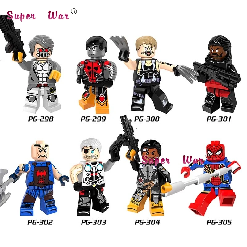 20pcs Super Heroes Marvel Comics X men Saber toothed Colossus Pogue Shadowcat Bishop font b building