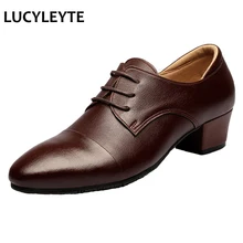 2017 Hot Sale Adult dancing shoes for men brown dance shoes professional latin dance shoes man Free shipping sneakers size 37-44