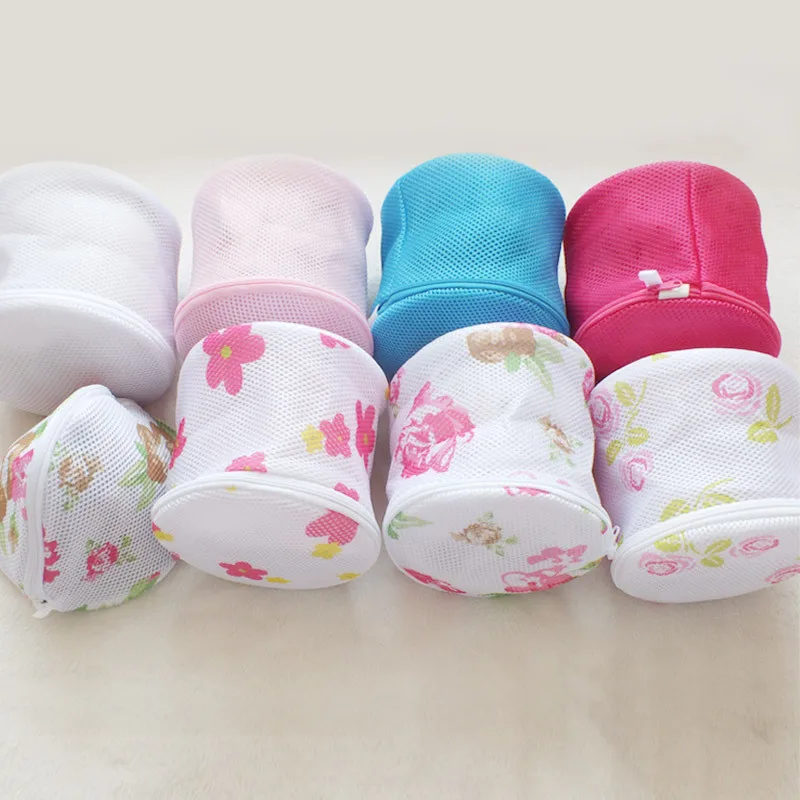 1 قطع البوليستر حقيبة الغسيل الملابس الداخلية الصدرية الجوارب غسل حقيبة غسالة جولة شبكة حقيبة سستة صافي الملابس الداخلية الغطاء الواقي