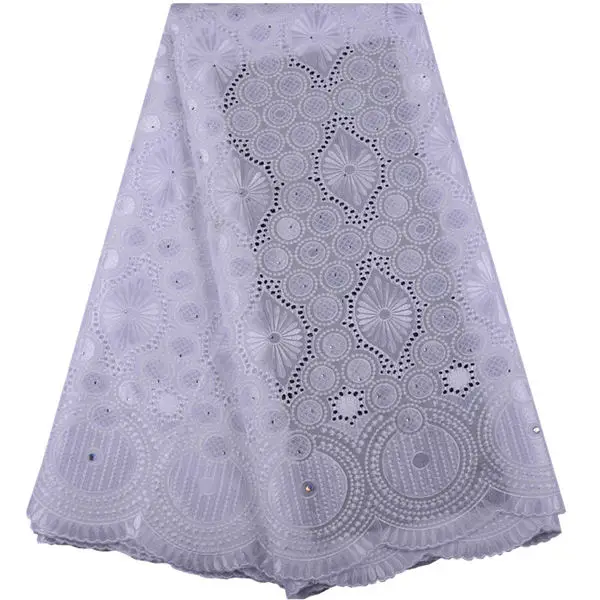 Новейшее швейцарское вуаль хлопчатобумажная кружевная ткань с африканскими камнями швейцарская вуаль высокое качество французская кружевная ткань для пошива женских платьев - Цвет: white