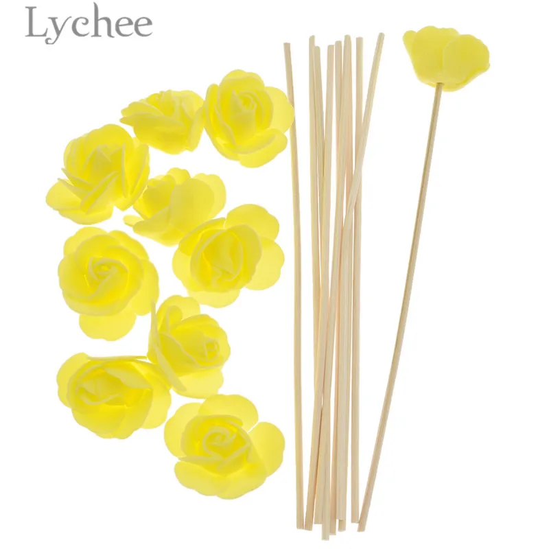10 шт. ароматизатор ротанга Lychee Life сменные палочки для ароматерапии|Благовония и