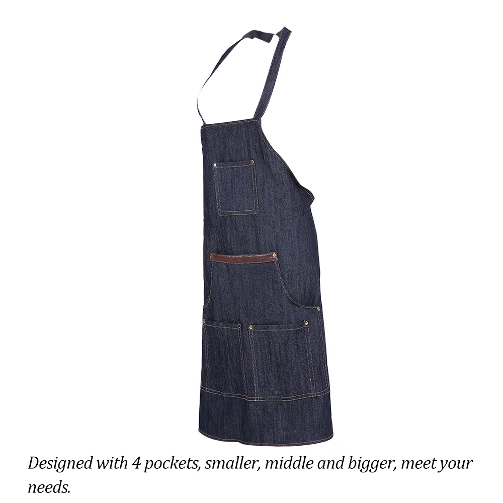 

Salon Apron Barber Hair Cutting Dyeing Cape Cloth Jean Hairdresser Apron Haircut Capes Hair Dyeing Gown Hair Styling Accessory