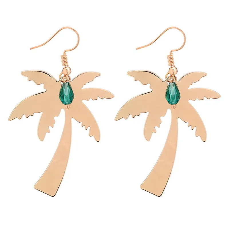 

New creative woman's personal ornaments hand-made DIY Earrings Shylock Coconut Tree Earrings net red jewelry G0658