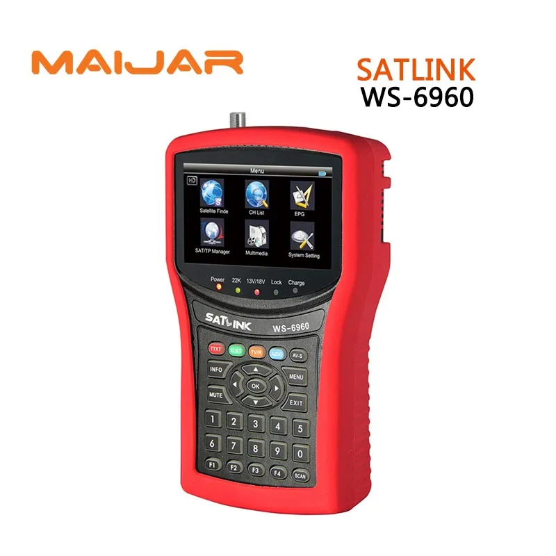 

original Digital satellite finder ws6960 meter Digital terrestrial signal satlink ws-6960 4.3 Inch HD TFT LCD Screen finder