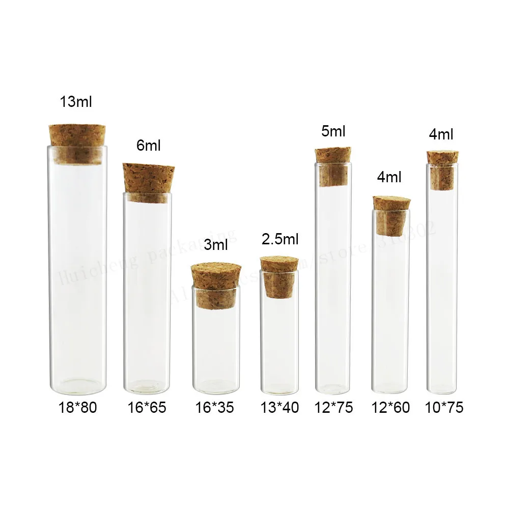 

Free Shipping - 24pcs/lot 13ml Clear Glass Tube With Cork,13cc Corked Tube Bottles,Cork Stoppered Vials