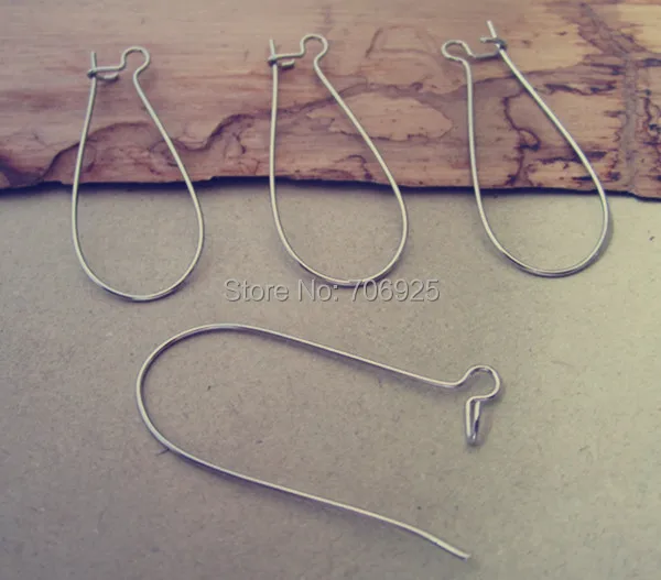 

400 pcs/lot 38mm White K ear hooks