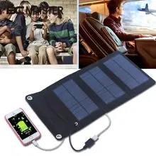BCMaster New Thin 5W 5V Solar Battery Charger Portable Travelling Professional Solar Panel DIY Gift Smartphone Power Supply Cell
