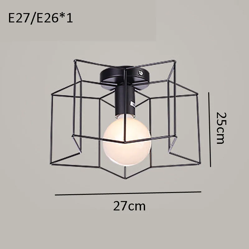 Metal Star 5 Lights Flush Mount Modern LED Ceiling Lamps For Bedroom Living Room Black White Ceiling Lights Home Lighting Lustre De Sala (17)