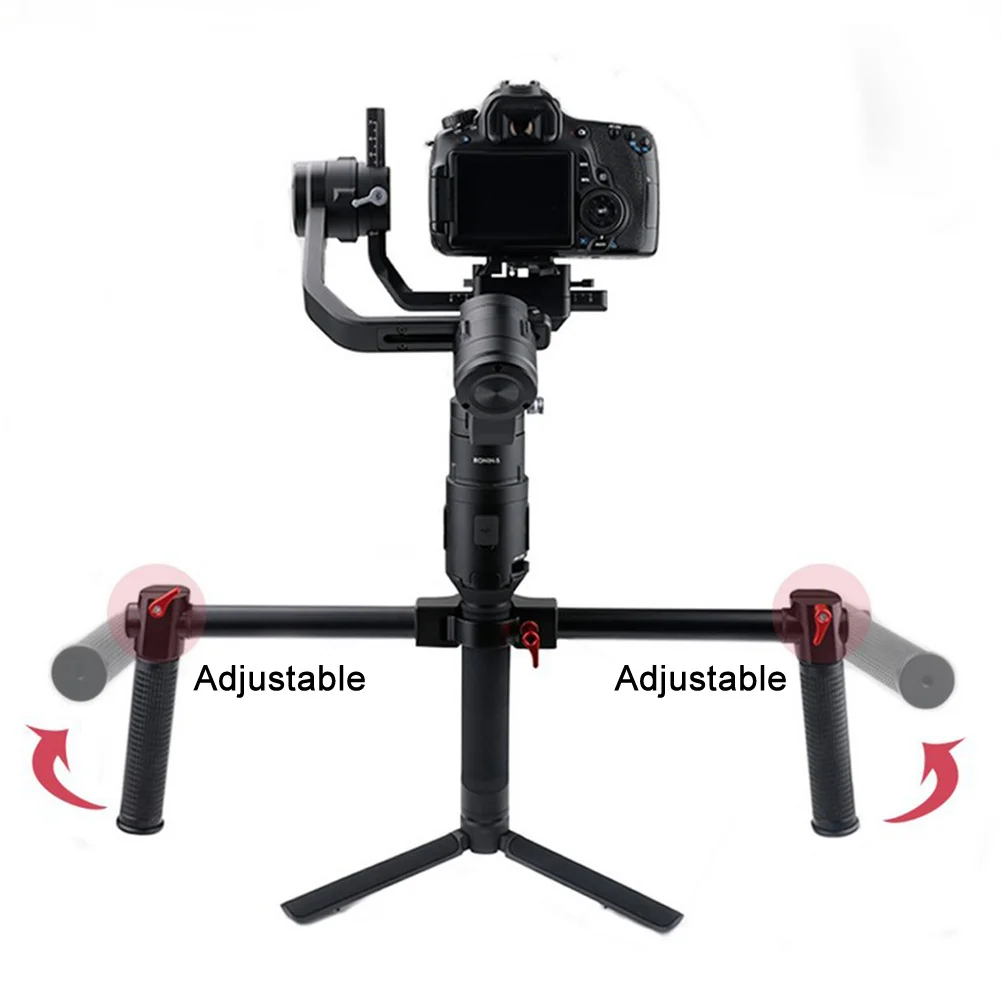 

Camera Photography Bracket Stabilize Tool Dual Handle Handle Bar Gimbal Grip Aluminum Alloy Handheld Outdoor For Ronin S