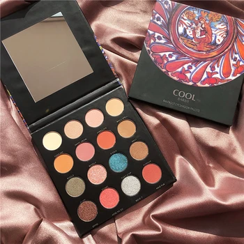 

16 Color Shimmer Matte Palette Eyeshadow Shiny Makeup Palette Glitter Eyeshadow Pallete Pigment Nude Smoky Waterproof Cosmetic