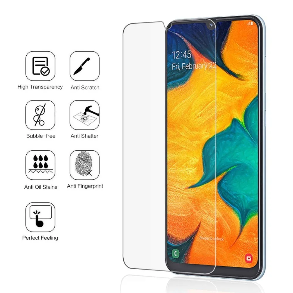 Закаленное стекло для Samsung Galaxy A20E/A50/A10/A20/A30 пленка A40/A60/A70/A80/A90/M10/M20/M30 ультратонкая