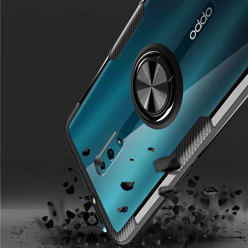 Для OPPO Reno чехол прозрачный акриловый мягкий силиконовый автомобильный держатель задняя крышка для OPPO Reno 10X Zoom F7 A3 Reno 2 2Z 2F чехол прозрачный