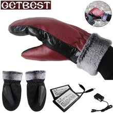 1 Pair Winter Outdoor Work Warmer Gloves Motorcycle Riding Bicycle Electric Heated Hands Glove With 3000mAh