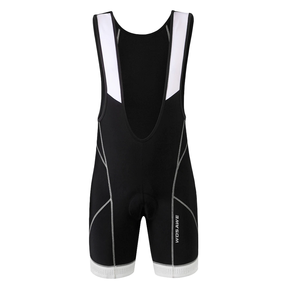 WOSAWE Men's Profession Cycling Bib Shorts 3D Gel Padded Bicycle Bike Bib Shorts Braces Pants S