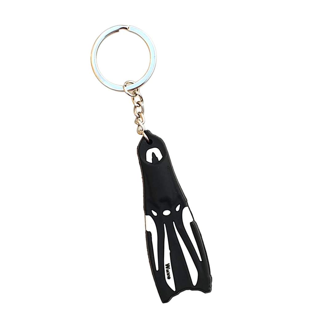 Scuba Flipper Key Chain Keyring for Boat Kayak Multicolor Surfing Sailing Car Keys Diving Fin Key Chain 